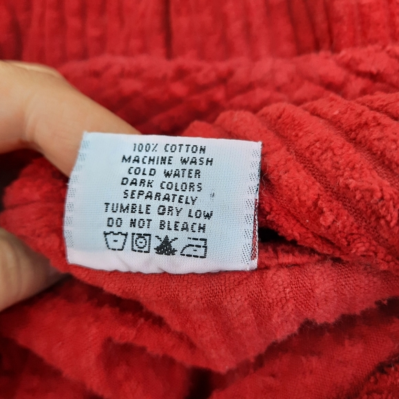 Vintage 90's Wide Wale Corduroy Shark Bite Drapey Open Jacket Blazer Fall - Picture 6 of 6